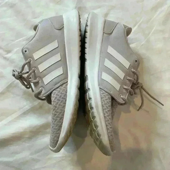 Adidas Women’s Cloudfoam QT Racer Running Shoe Size 8.5 Low Top Purple White - Picture 8 of 13